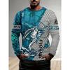 Fischerhemden Herren T-Shirts Langarm Herren Kleidung Herbst Streetwear Top Pullover Männliches T-Shirt Outdoor Freizeit Herrenbekleidung
