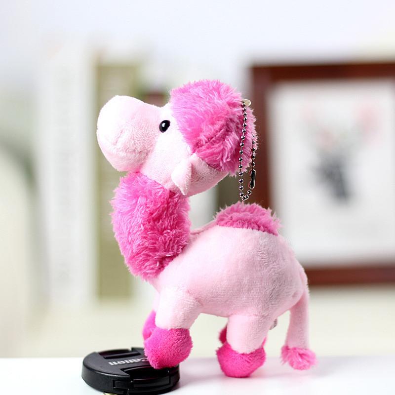 Adorable Plush Camel Toy Bell Ornament Souvenir Cute Stuffed Animal Keychain
