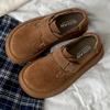 Fashion Fashionable Versatile Women Platform Thick Shoes 2025 Autumn Winter Female Casual Flat Shoes Round Toe Shallow Mouth Women Shoes