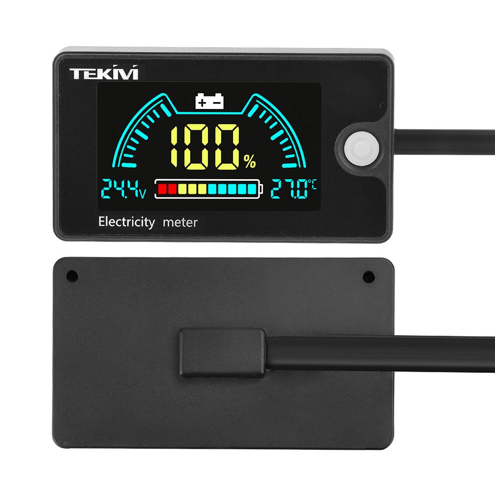 DC 8-100V LCD Digitales Voltmeter Ternäres/Lithium-Eisenphosphat/Blei-Säure-Batteriekapazitätsanzeige mit Temperaturalarm