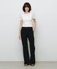 MONGDOL 2-Way Button Layered Round Neck Knit White Mdkt133White