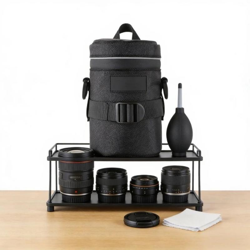 Waterproof Camera Lens Case Pouch With Thick Padding For DSLR Camera Lens Bag Compactly Design For Outdoor Photography