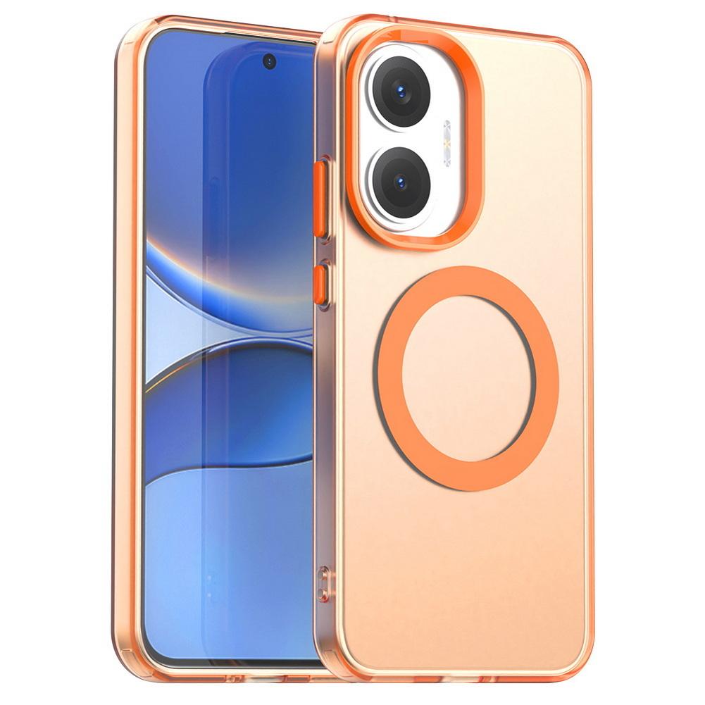 Transparent Candy Colorful Magnet Adsorption Case For Poco F7 POCO F7 Ultra F7 Pro X7 M7 Pro F6 Pro X6 M6 X5 C75 C65 C61 Cover