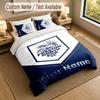 Bedding Set 1 Duvet Cover 2 Pillowcases Preston North End Print Soft Bed Linen Bedroom Decor