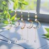 Sun Moon Crystal Pendant With Handwoven Craft For Home Decor And Gift