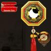Gold Edge Compass Bagua Mirror for Door/Window Hanging