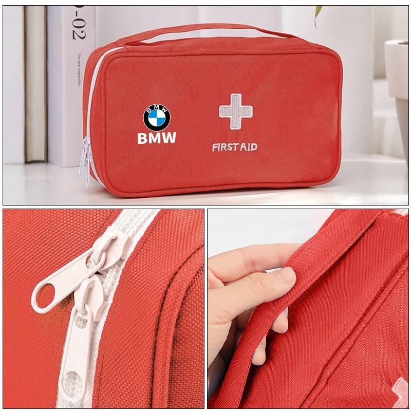 Heiß 2025 Erste-Hilfe-Medikamenten-Aufbewahrungstasche Outdoor Zuhause Reise Medizinischer Kasten Für BMW X3 X5 M5 M3 E46 E90 E60 F10 F30 G30 E87 E70 E91
