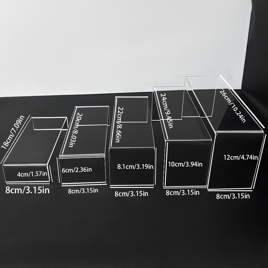 5er Set U-förmiger transparenter Acryl-Aufsteller | Acryl | klein, Tischaufsteller, Einzelhandel | Aufsteller, Aufbewahrung | Mini-Präsentationstisch