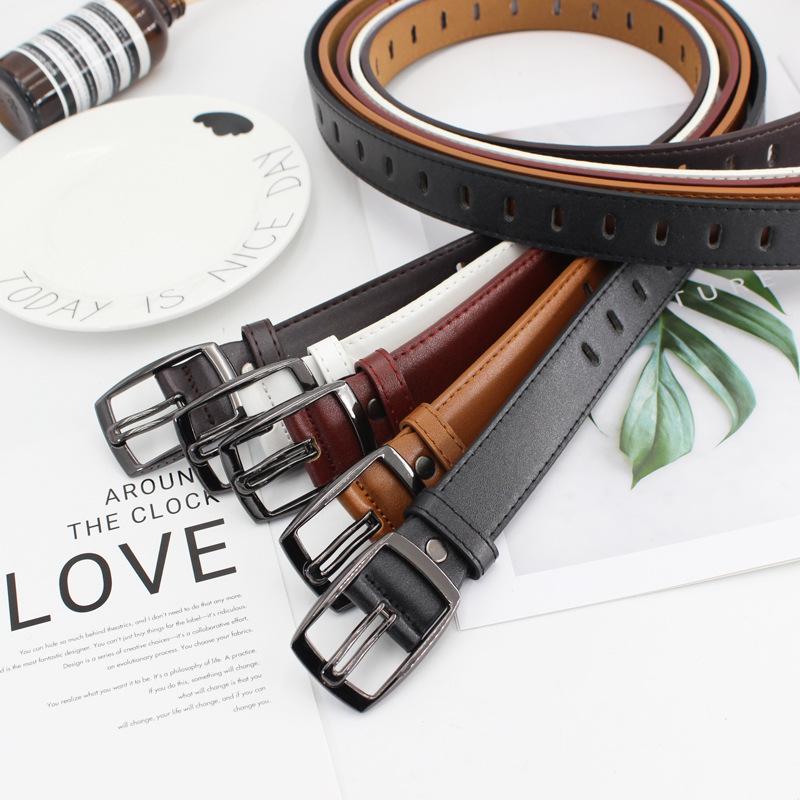 Porous Hollow Belt, Female Style Retro Japanese Buckle, Free Punching Belt, Belt