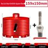 Compact Electric Hammer Water Drill Bit Set for Sharp Hole Opening in Range Hood, Wire Box, and Wall.