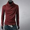 Halber Rollkragenpullover mit langen Ärmeln für Herren, koreanische Version der Kleidung, Herbst-Bodenhemd für Herren