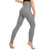 Fashion Geometric Striped Plaid Printed Leggings Stretch Pants Leggings High Waist Elasticity Pants Soft Trousers for Women Tights Fitness Yoga Pants