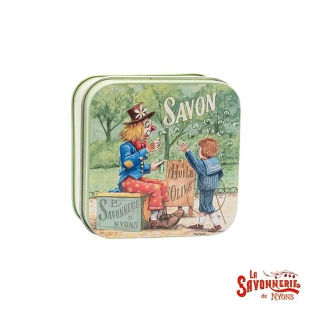 La Savonnerie De Nyon Tin Case Soap 100g Cotton Flower Scent