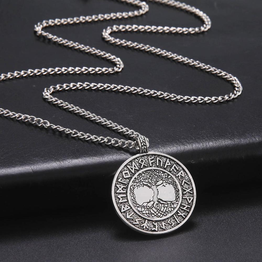 My Shape Tree of Life Pendants Necklace Triple Moon Goddess Pentacle Necklaces Women Men Religious Wiccan Amulet Jewelry Gifts