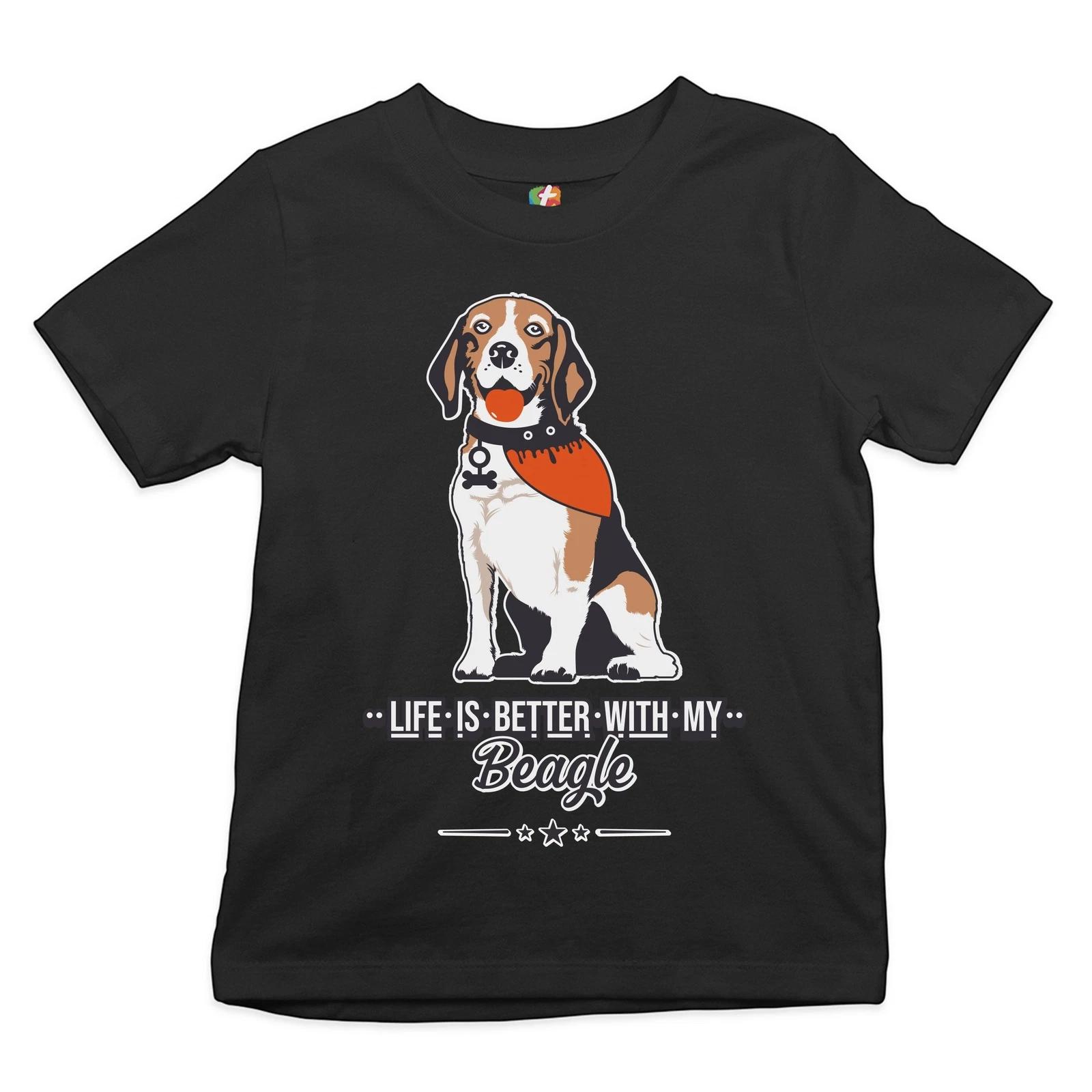 Life is Better With My Beagle Youth kids boys T-Shirt I Love My Dog Best Friend Kids 100