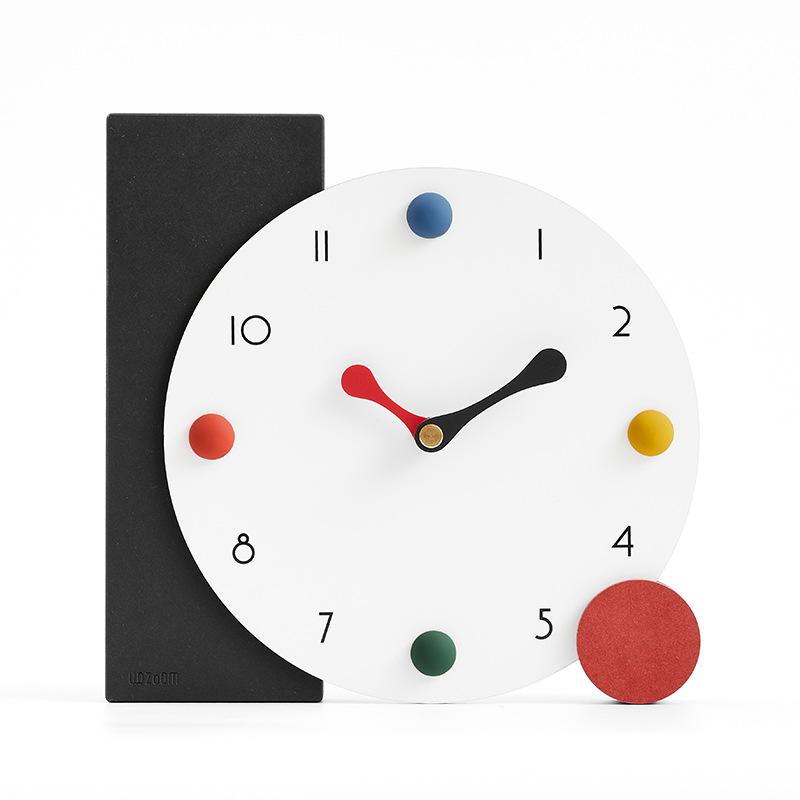 Moderne Nische Minimalistische Kreativität Schreibtischuhr Wohnzimmer Kunststil Tischuhr Zimmer Persönlichkeit Heimdekoration Horloge De Table