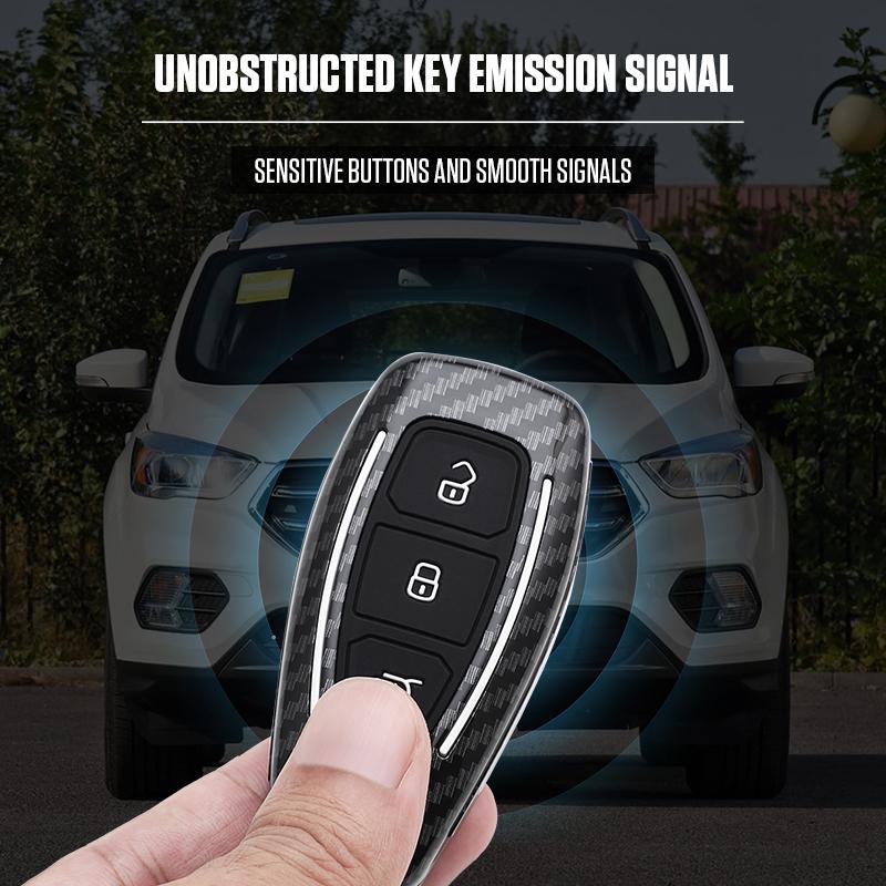 Interior Mouldings Car Smart Key Case Cover For Ford Focus 3 4 ST Mondeo MK3 MK4 Fiesta Fusion Kuga Ecosport Protect Fob Keychai