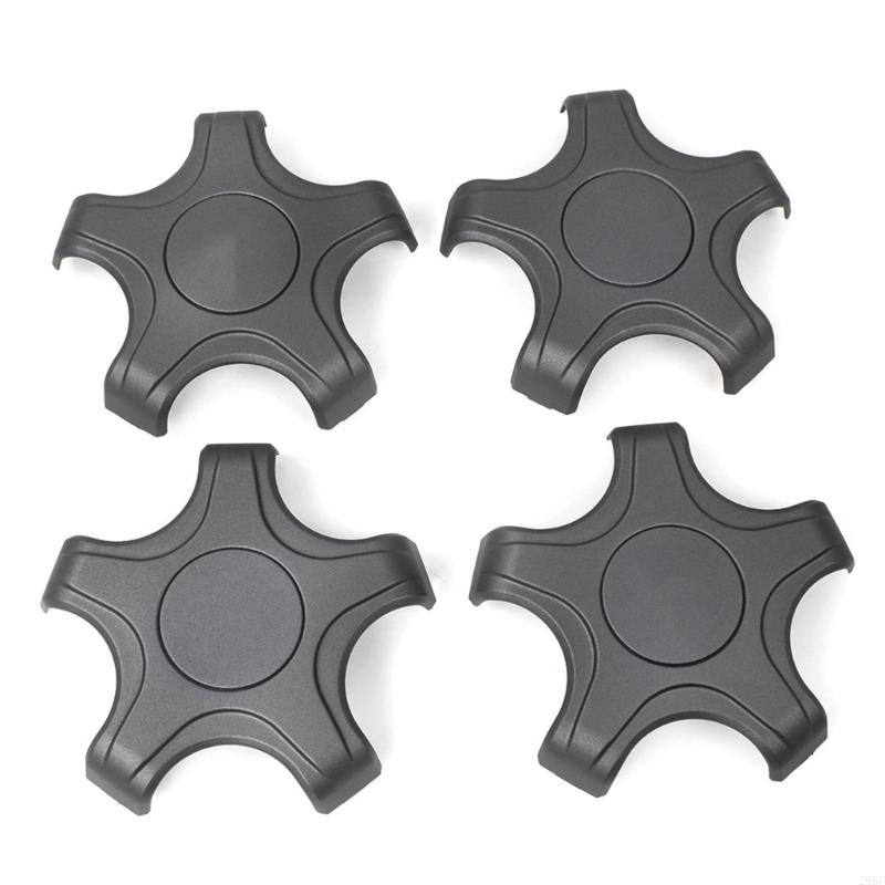 28GC Weather Car Hub Caps Modern 5 Prong Center Wheel Covers 4pcs for Vehicle