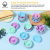 24/60 Pcs Silicone Cake Cup Assorted Shapes Baking Cups High Temperature Resistant Bagel Baking Cups for Muffin Jello Cake Tools