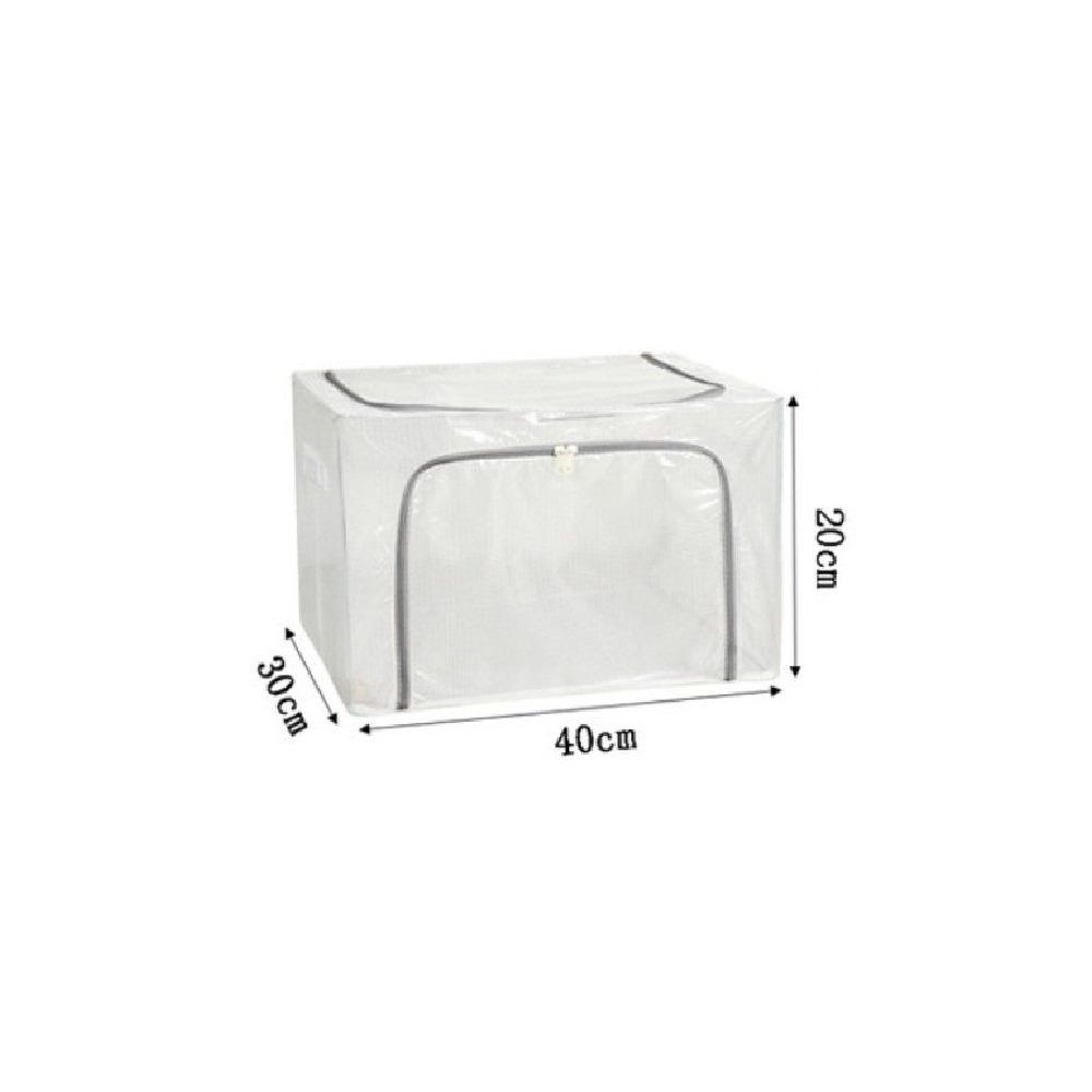 

24/66/100 л Прозрачный сетчатый складной ящик для хранения Без сверления Влагостойкий Ткань Оксфорд Органайзер для одежды Пылезащитный ПВХ