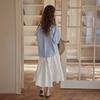 Peulaudeumali Pm_Shirring Half Banding Skirt