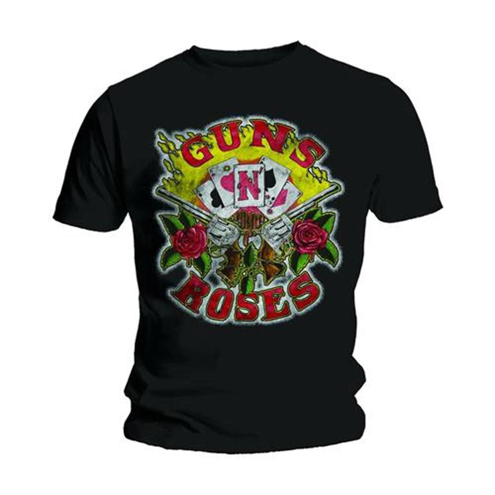 Guns N Roses Cards Slash Axl Rose Rock Unisexs Tshirt L