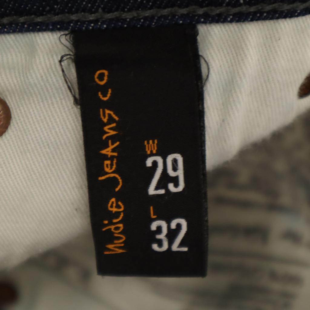 Nudie Jeans Made In Italy THIN FINN Slim Denim Pants W29 Indigo Jeans Men's Used