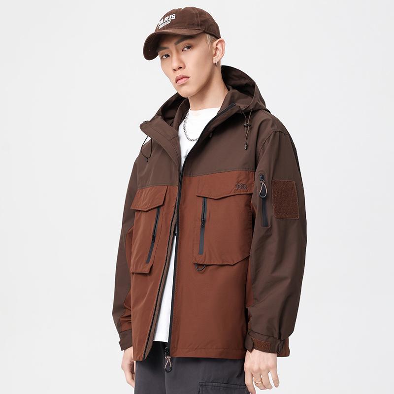 Heren American-Style Trendy Windjack - Lente 2026 Werkkleding, Grote Maten, Voor Lente & Herfst