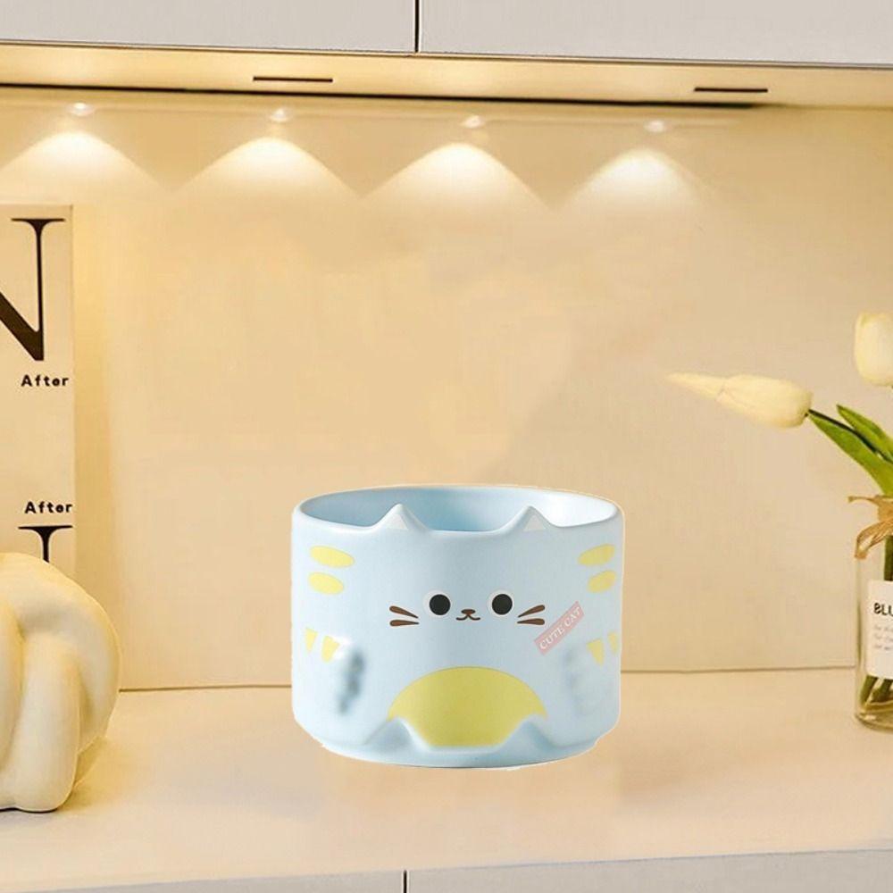 

Cute Water Cup Cartoon Tea Drinking Cup Mug Stacked Pair Cup Couple чорний