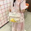 Y2K Cat Itabag Zipper Bag Transparent Crossbody Bag Multifunction   Girl