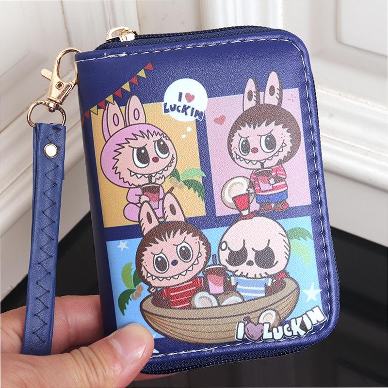 Cartoon Cute and Hot Labubu Male and Female Students Handheld Wallet