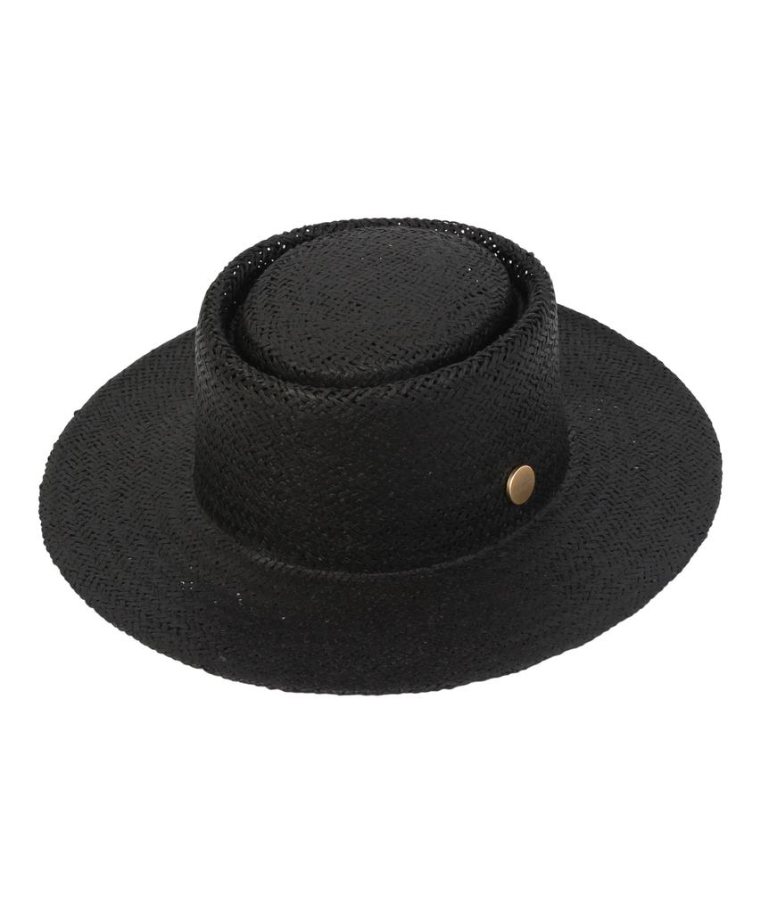 Yunibeosyeolkemiseuteuli Home Black Simple Panama Hat Panama Hat