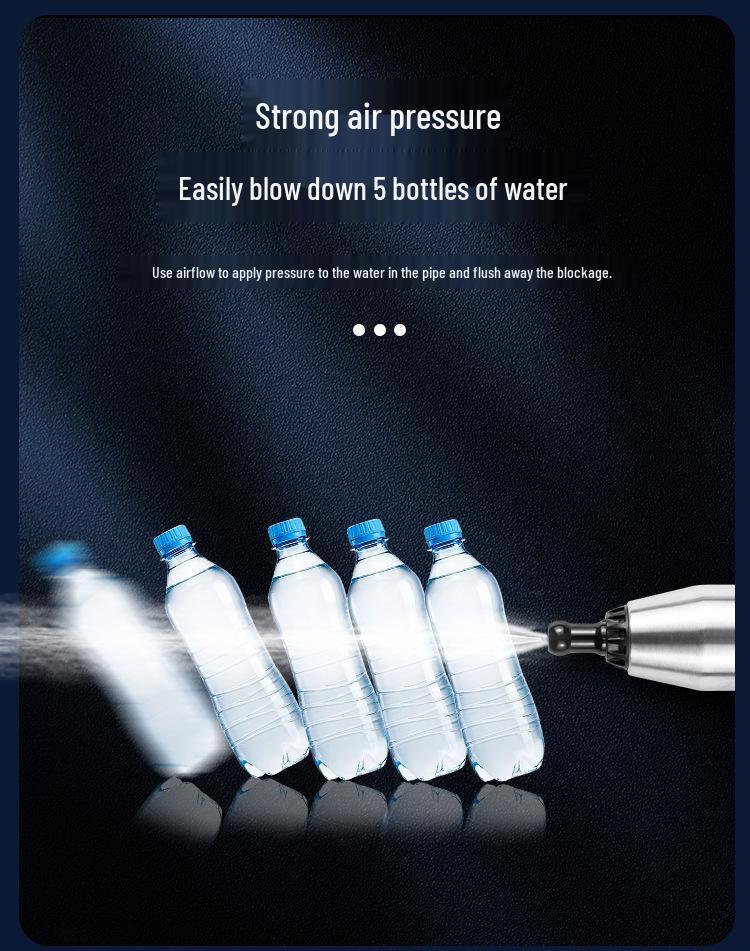 Premium Multipurpose High-Pressure Toilet and Drain Unblocker Plunger