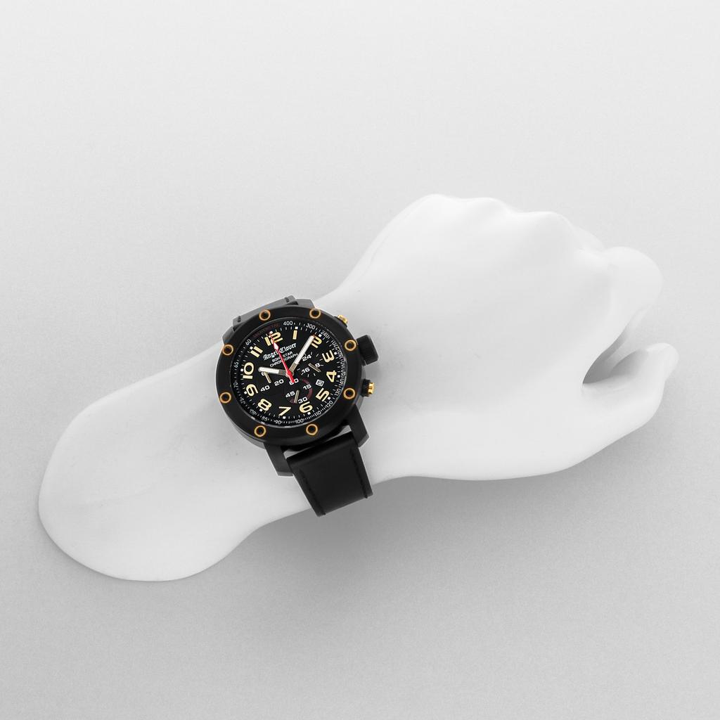 Angel Clover Eight Star Men's Black Watch Black Dial NES46BBG-BKL