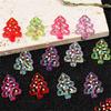 CH81 5Pcs Color Festive Christmas Snowman DIY Cartoon Pendant Keychain Pendant Pendant Bracelet Pen Beads Material Accessories