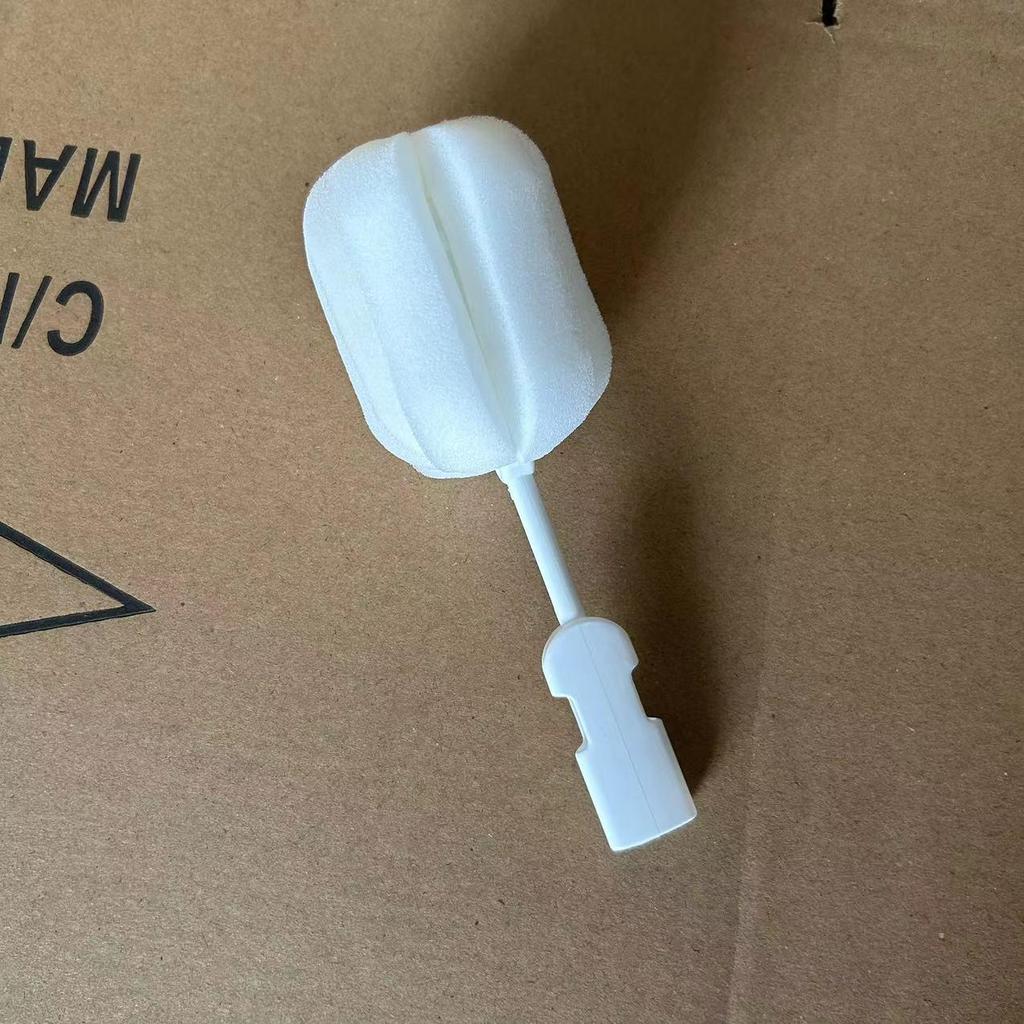 Long Handle Baby Bottle & Insulated Cup Brush with Detachable Sponge Head