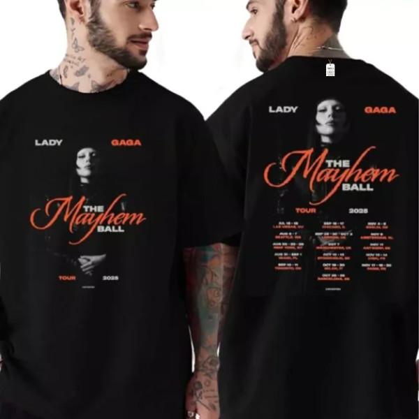 New Apparel Lady Gaga The Mayhem Ball Tour 2026 Dates List Classic T-Shirt S