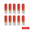 10pcs W2W T5 12v 1.2w Car Halogen Lamp Instrument Lights Dashboard Bulb Auto Interior Light Car Styling Blue Red Amber Yellow
