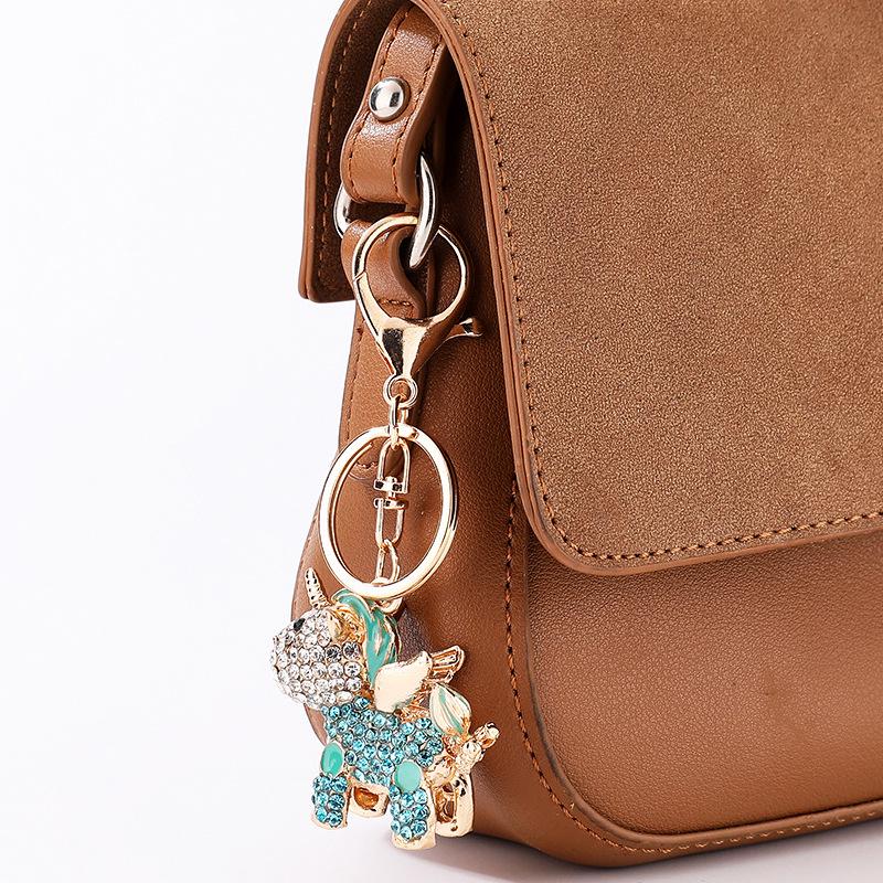 Creative Unicorn Rhinestone Keychain Charm
