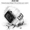 Fascia Trasparente + Custodia per Apple Watch 9 8 7 6 5 SE 4 38MM 42MM Cinturino in Silicone Trasparente per iwatch 40mm 44mm 41MM 45MM Ultra 49MM