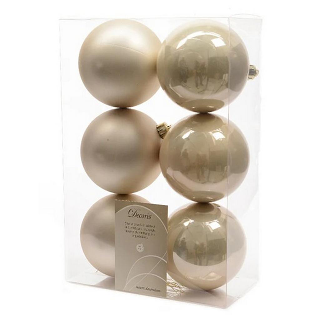 Kaemingk Shatterproof Plain Bauble (Pack of 6)