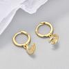 925 Silver Earrings For Women Trendy Heart Star Zircon Earring Jewelry Prevent Allergy Party Accessories Gift