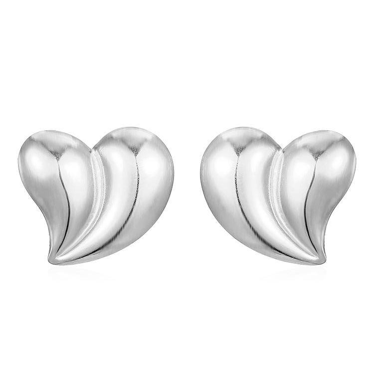 

Серьги Wind Splicing Color из нержавеющей стали Love, женские трендовые серьги с покрытием из 18-каратного золота, легкие роскошные серьги