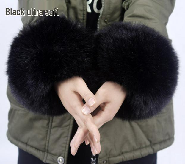 Women's Fluffy Faux Fur Wristband & Cuff Sleevelets