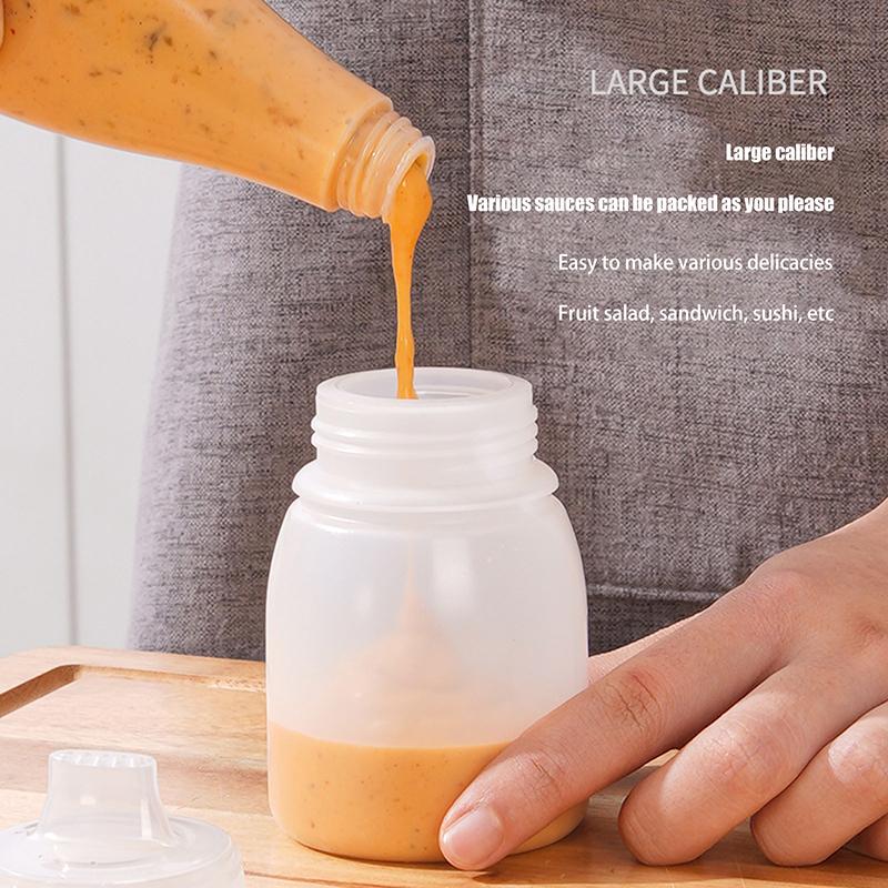 Squeeze Sauce Bottle Durable Leak Proof Refillable Plastic Condiment Container For Salad Ketchup Honey Jam Squeeze Sauce Bottle