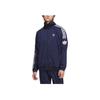 Adidas Originals Trefoil Serie Retro Weich Bequem Langarm Vielseitige Sportliche Gestreifte Jacke Unisex Jacke Tiefindigo JL8398