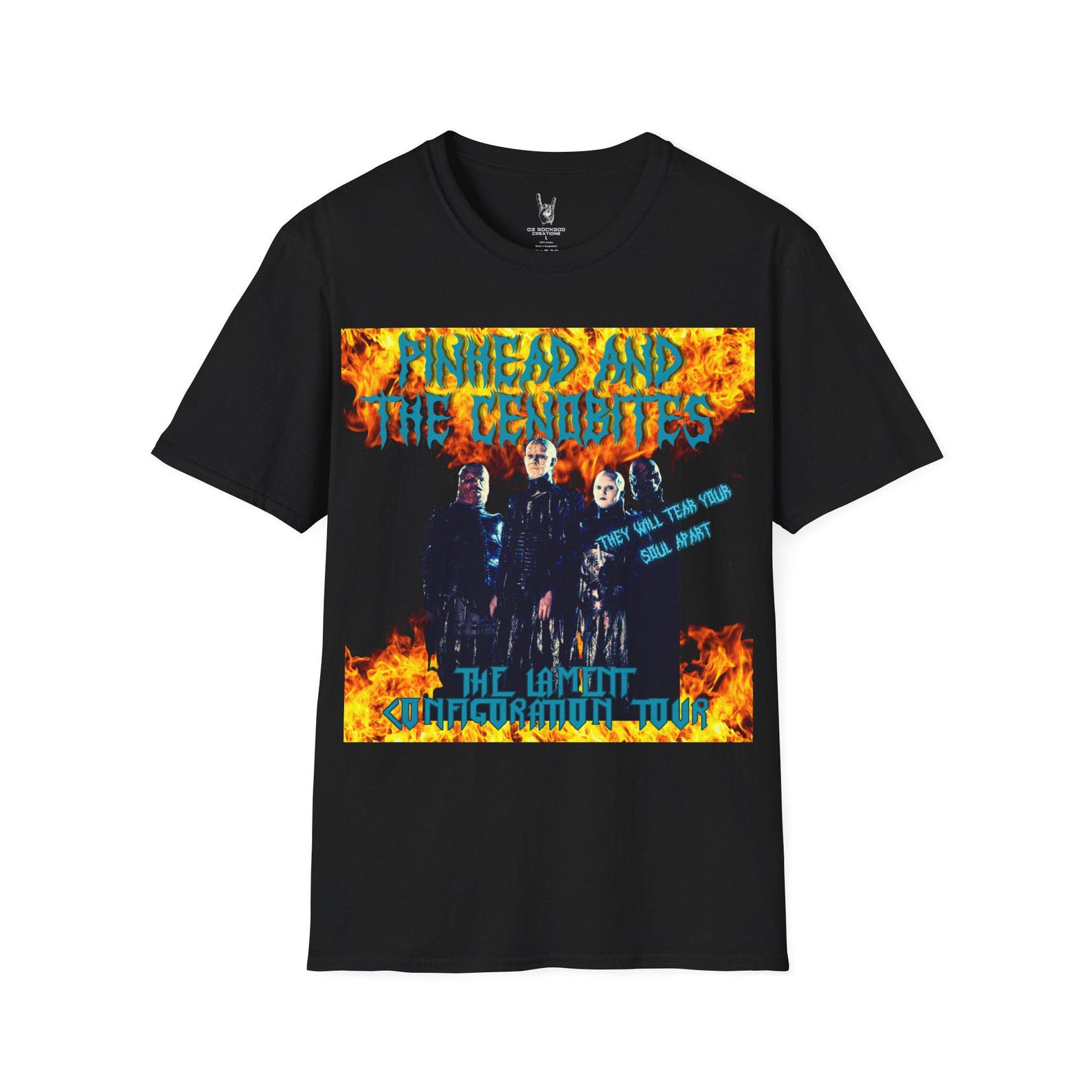Pinhead & Cenobites Hellraiser T-Shirt: Gothic Horror Metal Tee 4XL