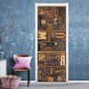 Spray Pattern DIY Door Wall Stickers Home Decor Living Room Children Room Porch Removable Waterproof Self-adhesive Wall Paster
