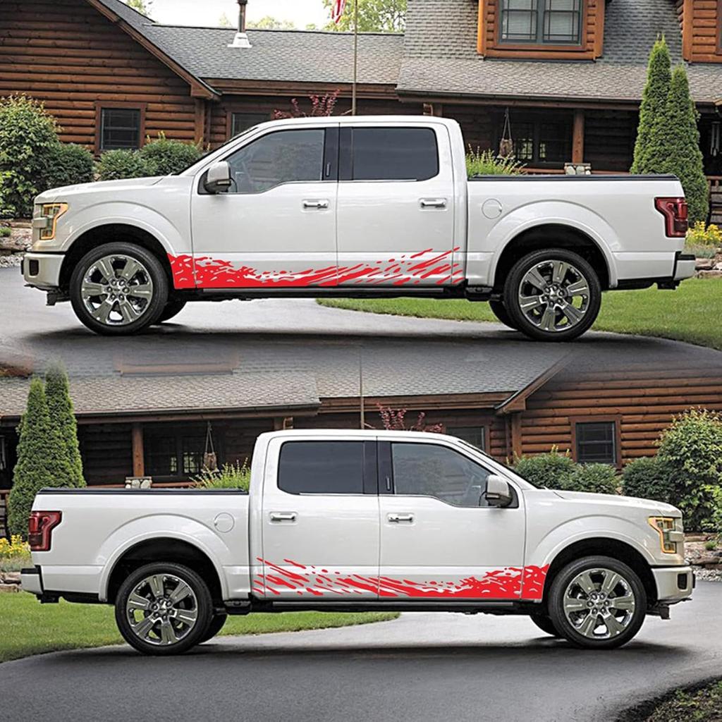 Stickers, Truck Car Stickers, Racing Stripes Car Stickers, Waves Graphics Vinyl Stickers for Car Body Door, Car Decal Stickers for Large Car Side