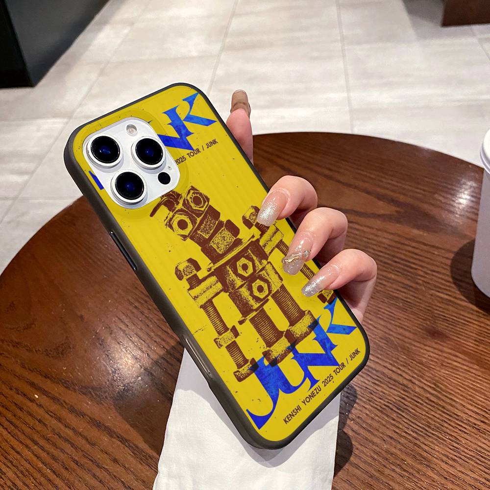 Singer Yonezu Kenshi Phone Case For IPhone 11 12 13 14 15 16 17 Pro Max PLUS Pro Wave Corrugated Silicone Case